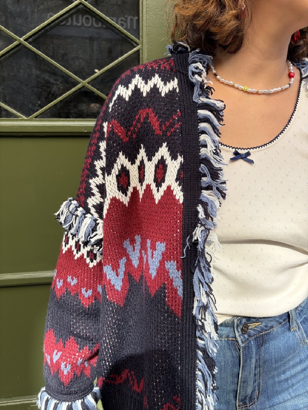 Gilet Skalanda jacquard femme | Peonies Shop