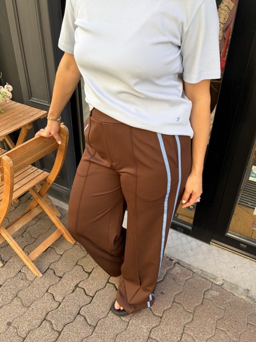 Pantalon Nora chocolat | Peonies Shop