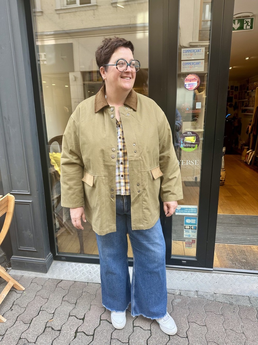 Veste workwear camel femme Dusty 100 % coton | Peonies Shop