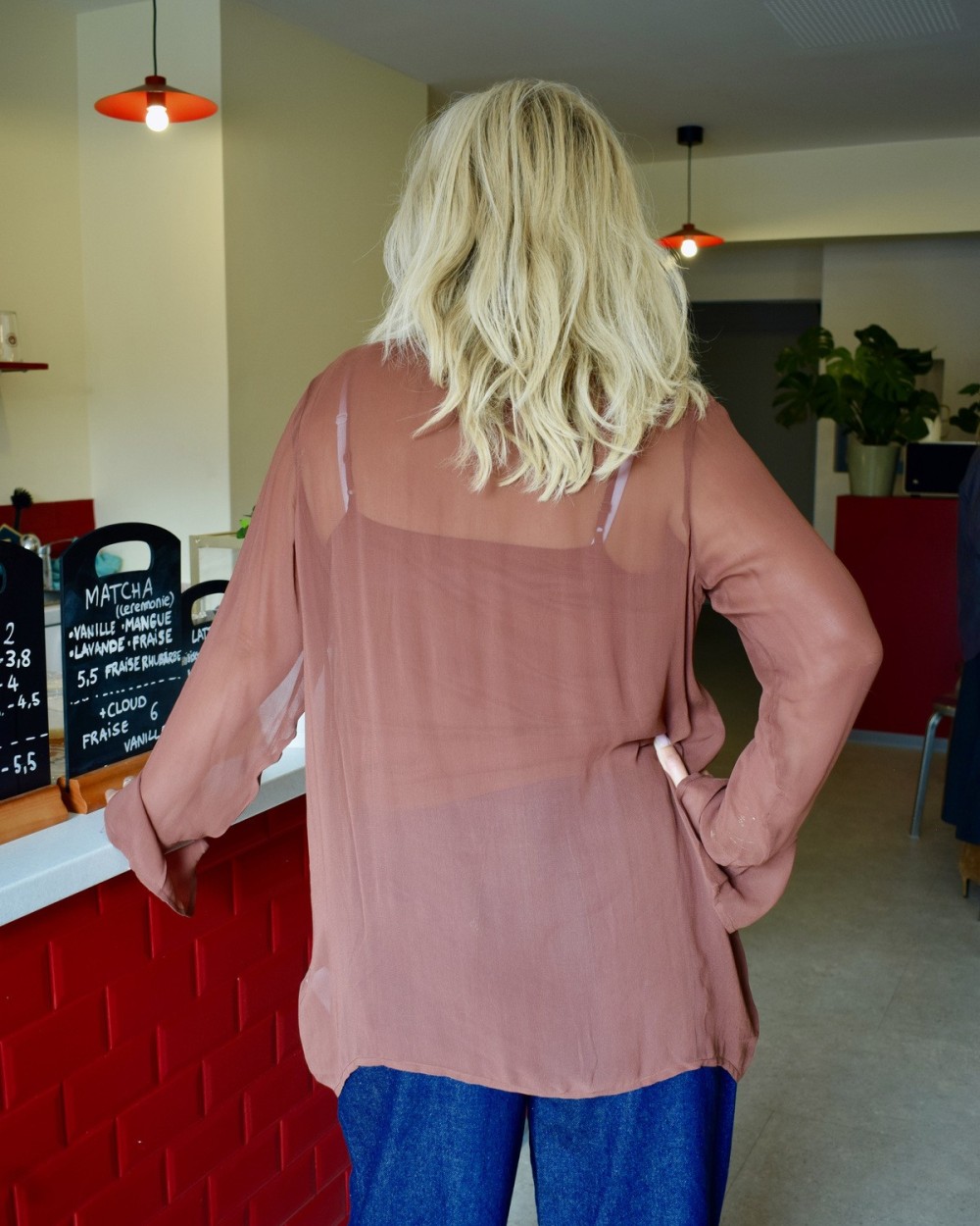 Blouse romantique plissée | Peonies Shop