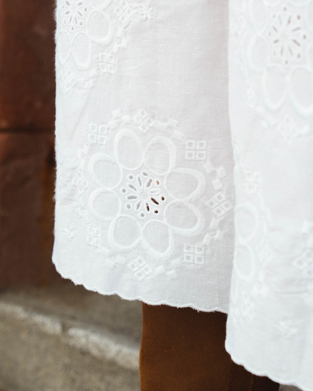 BERMUDA COTON LIN BLANC
