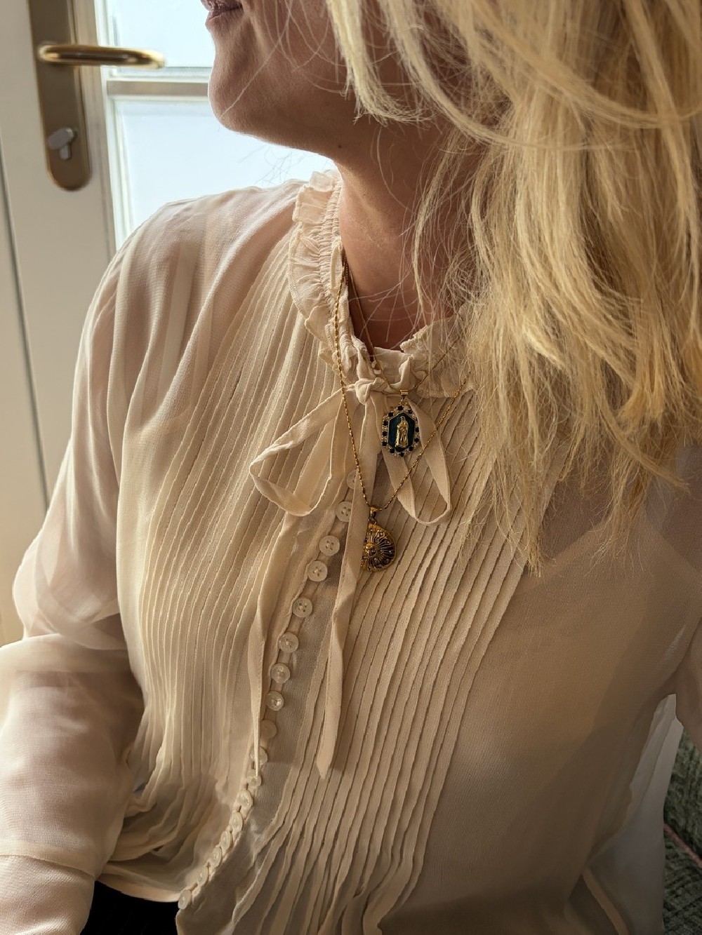 Blouse romantique plissée | Peonies Shop