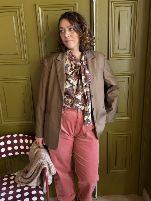 Blazer chocolat femme | Peonies Shop