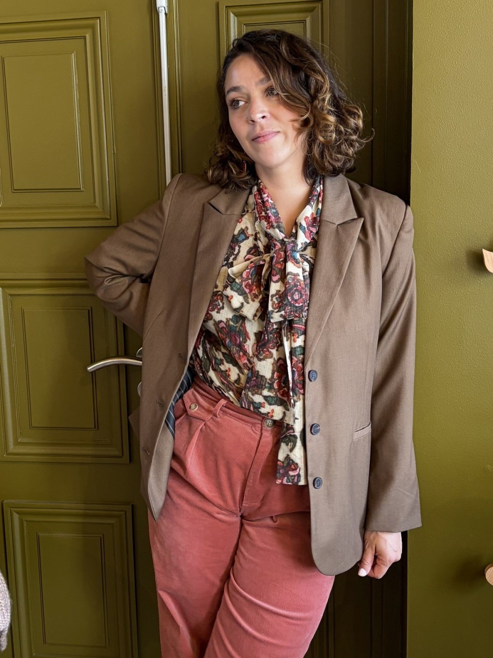 Blazer chocolat femme | Peonies Shop