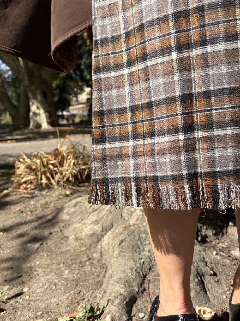 Jupe longue Whitney à carreaux femme | Peonies Shop