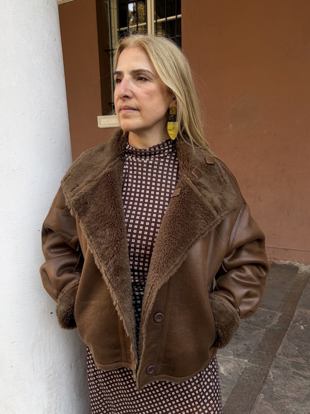 Bomber Maegan réversible effet peau retournée | Peonies Shop