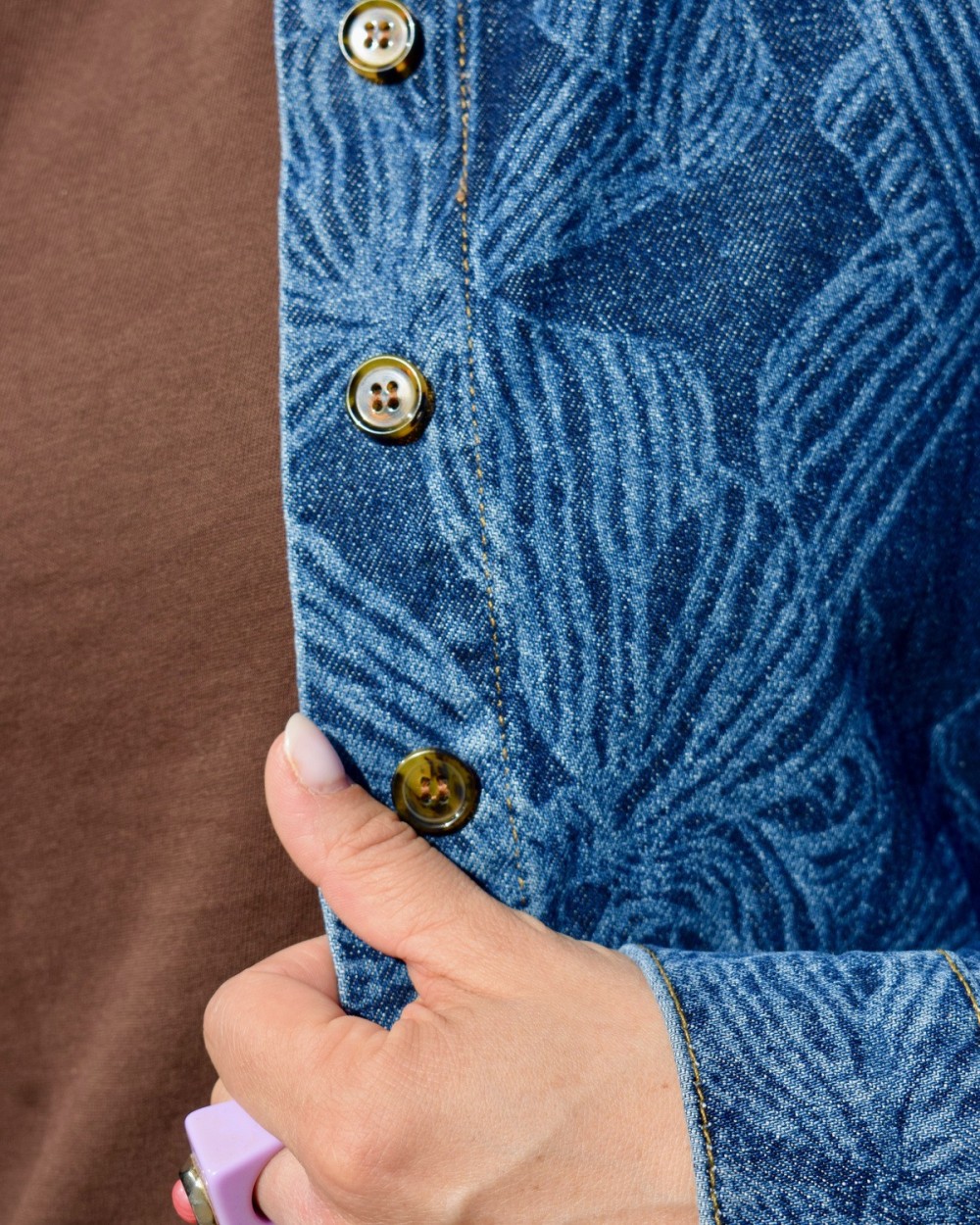 Veste en jean ruban | Peonies Shop