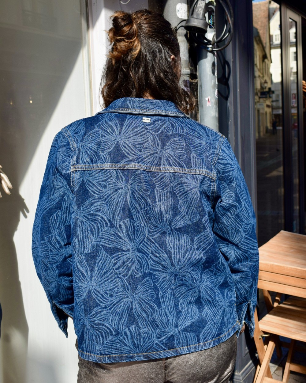 Veste en jean ruban | Peonies Shop