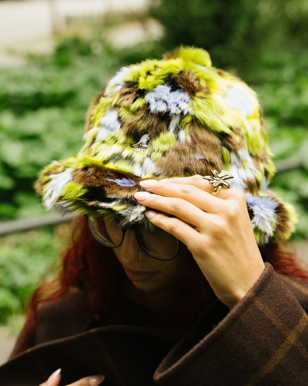 Bob Kangol fausse fourrure léopard & camouflage | Peonies Shop