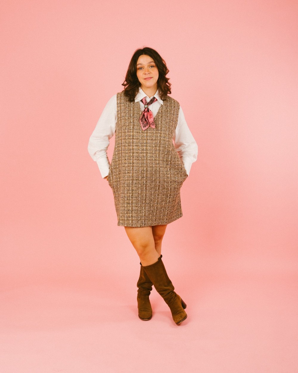 Robe Kimolos en tweed femme | Outlet Femme | Peonies Shop