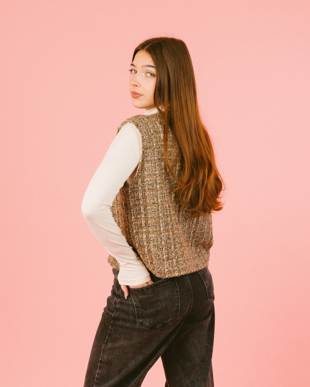 Veste sans manches en tweed Kimolos | Outlet Femme | Peonies Shop