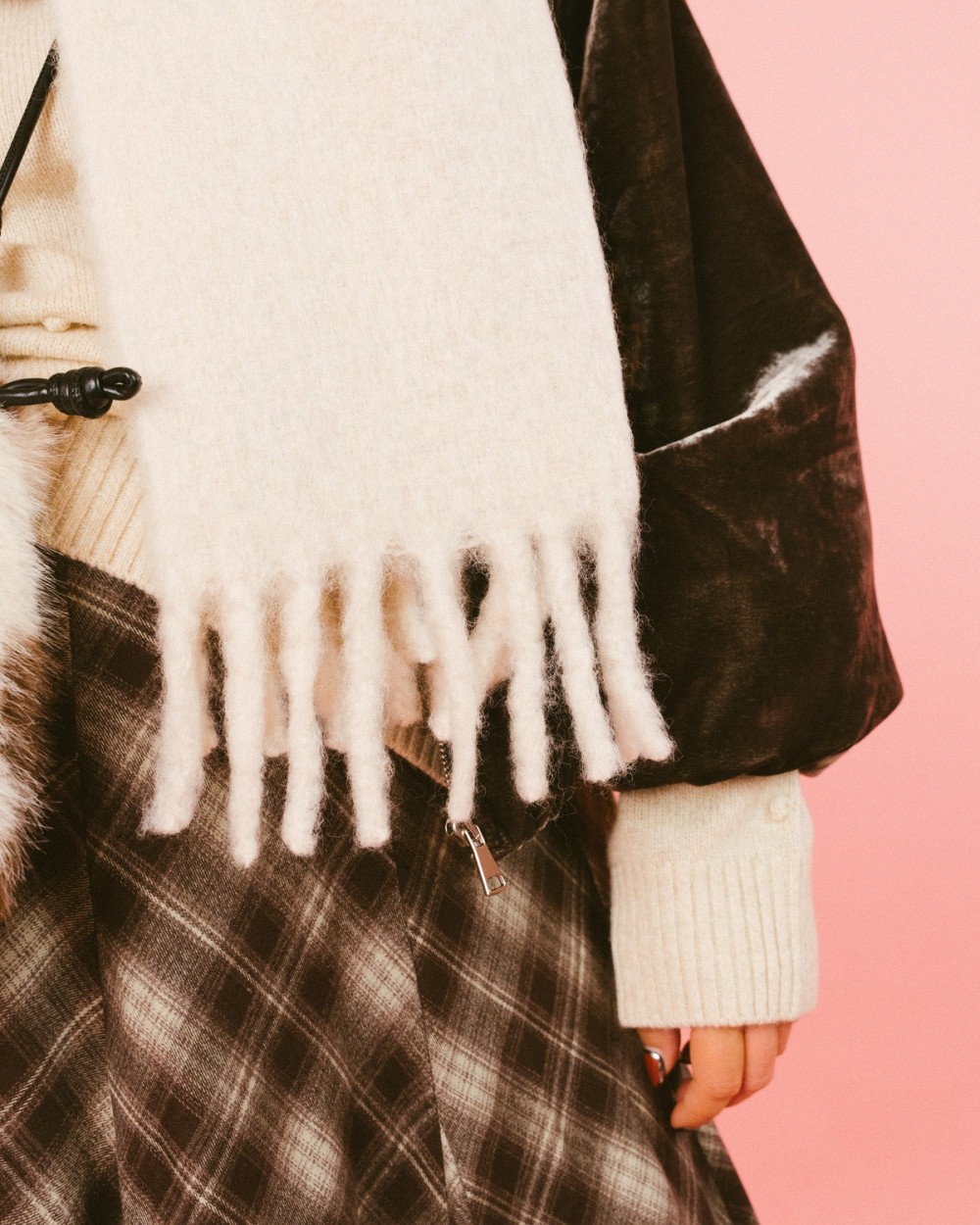 Bomber Velvet Grey en velours gris | Outlet Femme | Peonies Shop