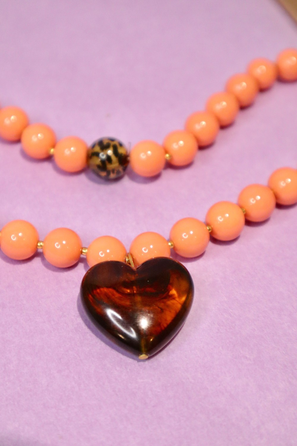COLLIER PERLES COEUR LOUISE