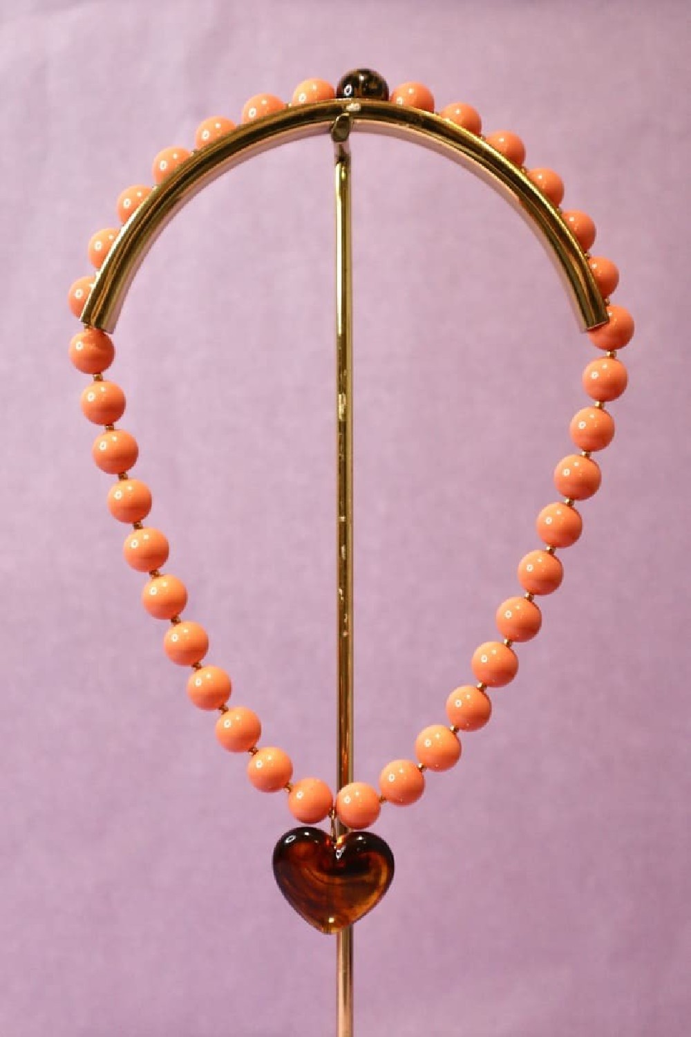COLLIER PERLES COEUR LOUISE