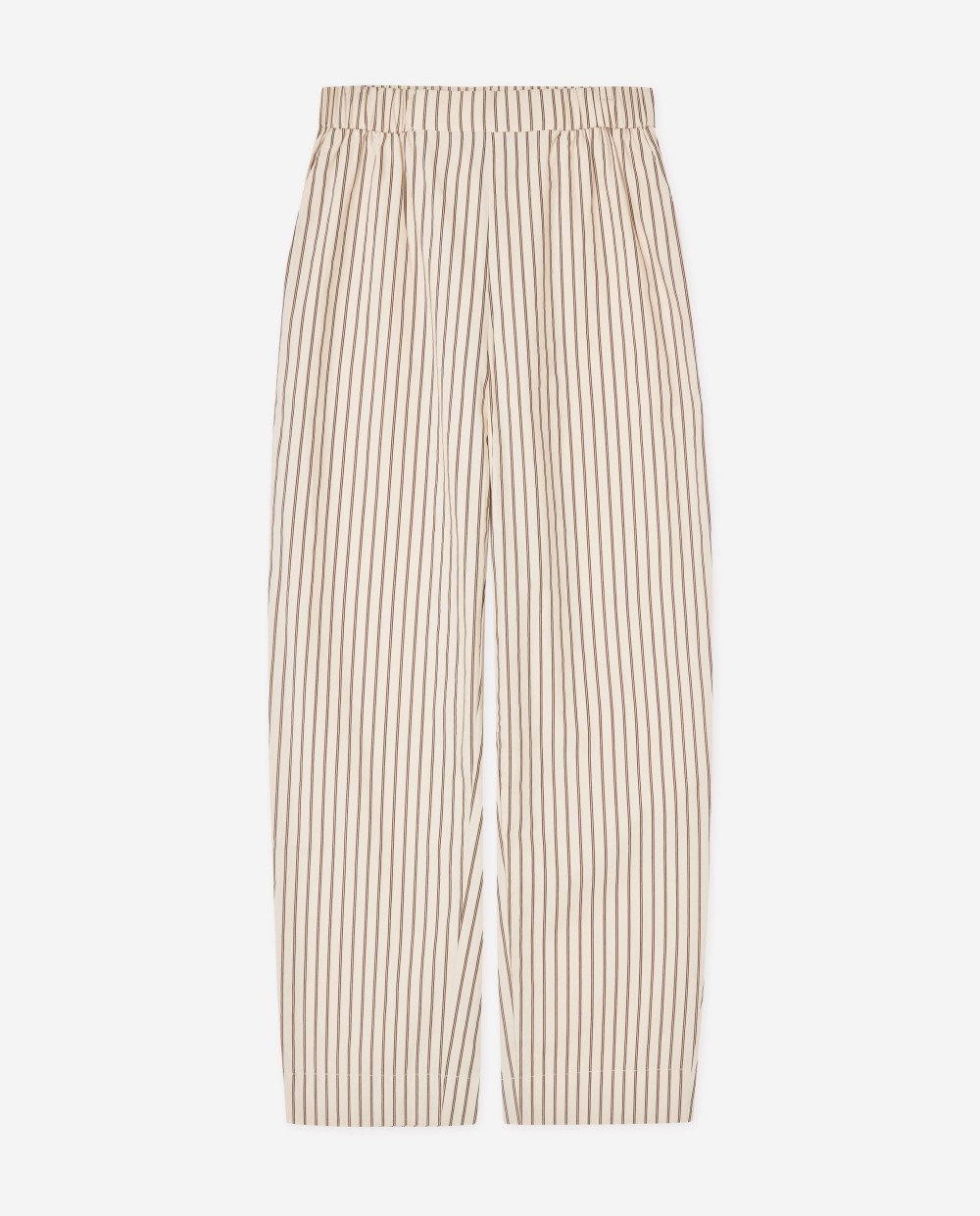 PANTALON DROIT POPELINE RAYE