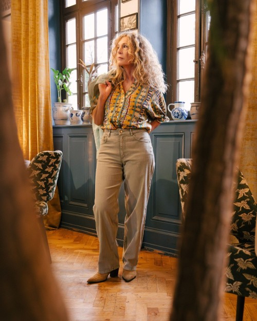 Jean Droit Vert d'eau | Outlet Femme | Peonies Shop