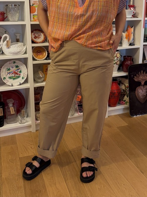 Pantalon Droit Popeline | Outlet Femme | Peonies Shop