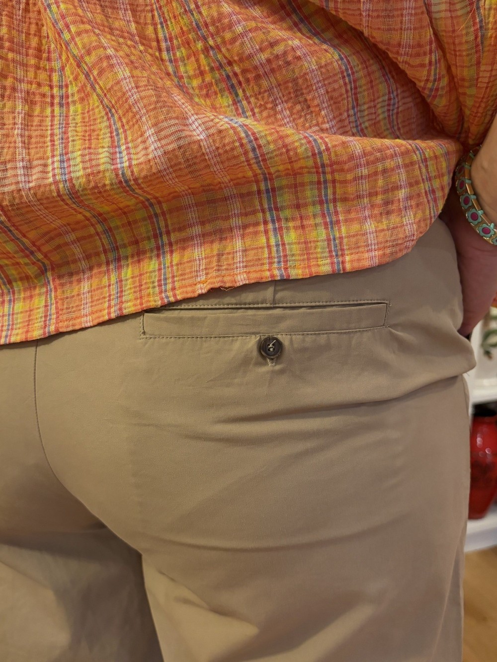 Pantalon Droit Popeline | Outlet Femme | Peonies Shop