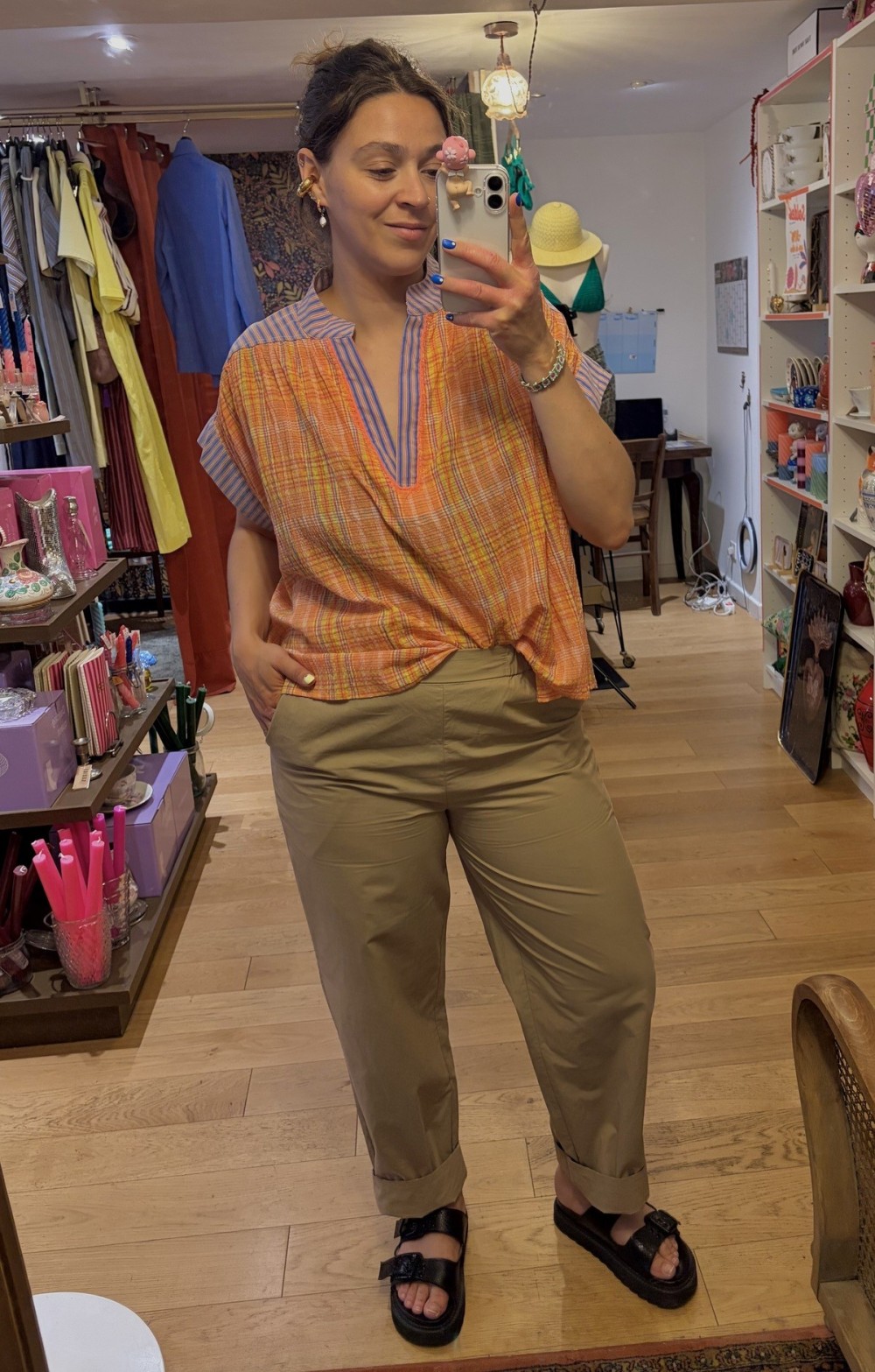 Pantalon Droit Popeline | Outlet Femme | Peonies Shop