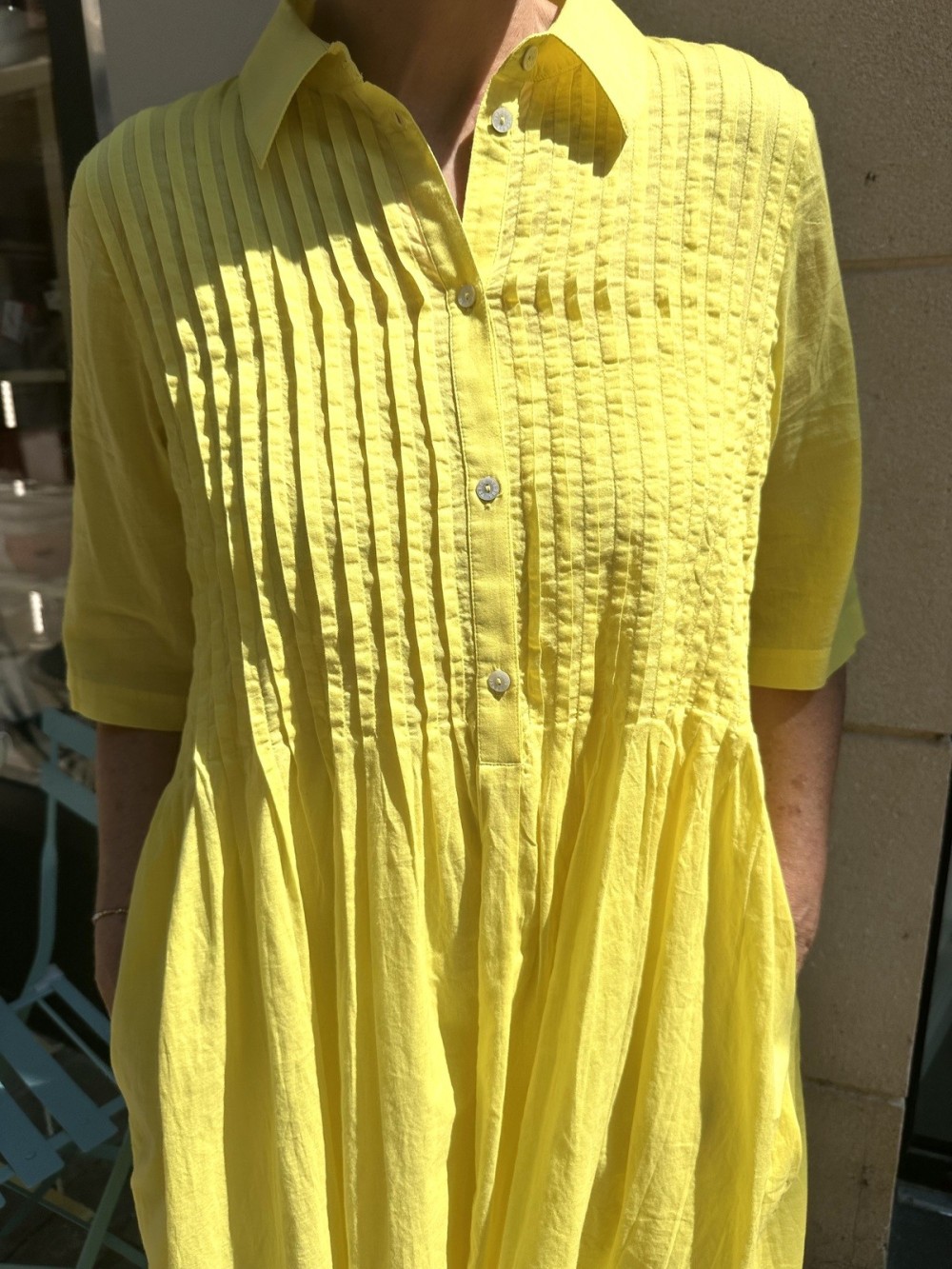 Robe Chemise Jaune | Outlet Femme | Peonies Shop