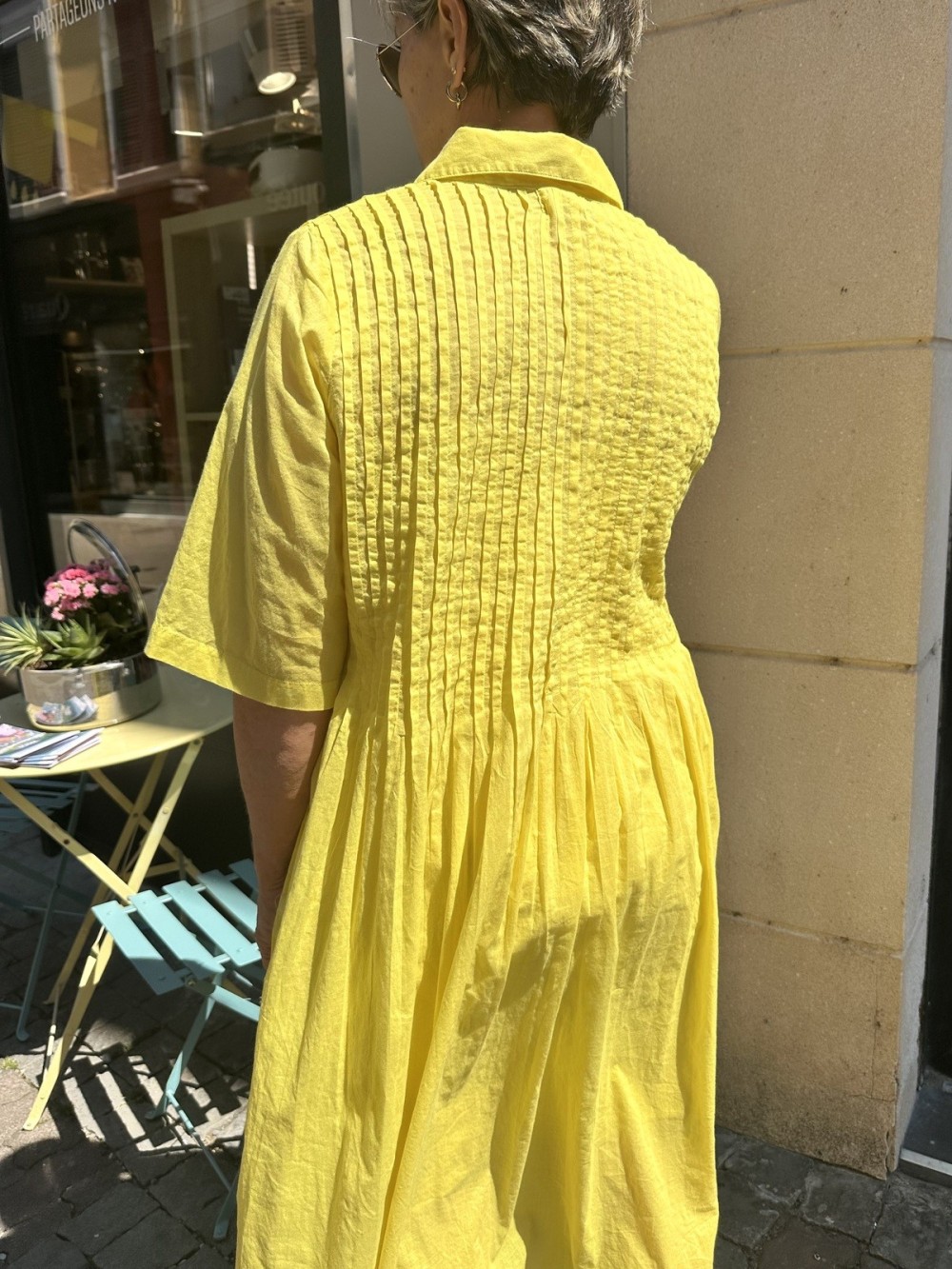 Robe Chemise Jaune | Outlet Femme | Peonies Shop
