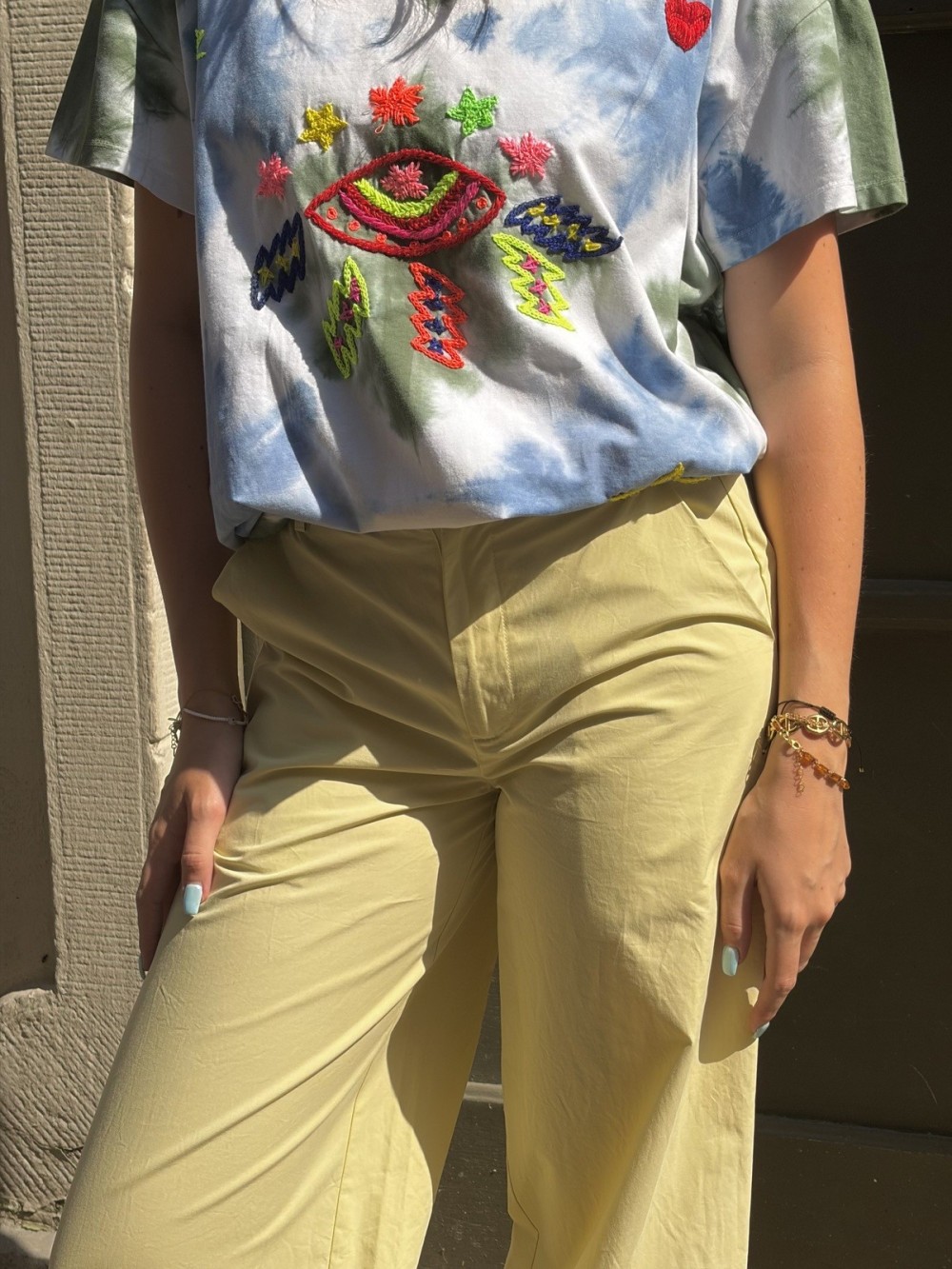 Pantalon Évasé En Popeline | Outlet Femme | Peonies Shop