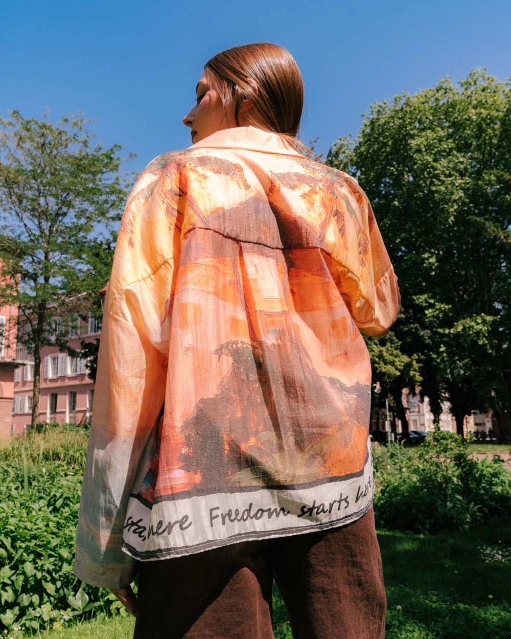 CHEMISE IRIS IMPRIME PAYSAGE