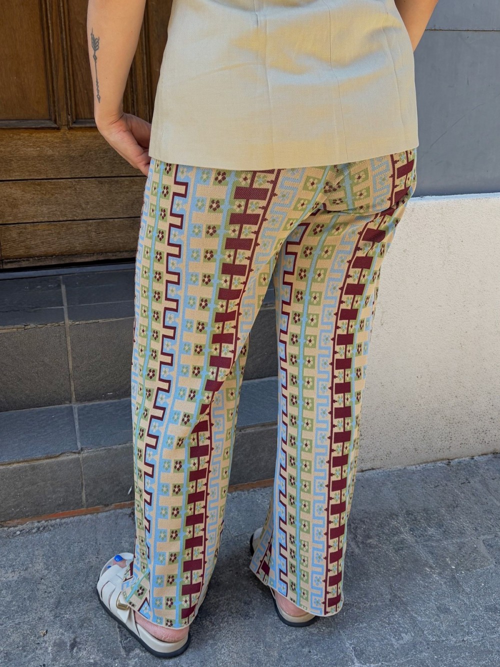 Pantalon fluide imprimé Syvia | Outlet Femme | Peonies Shop