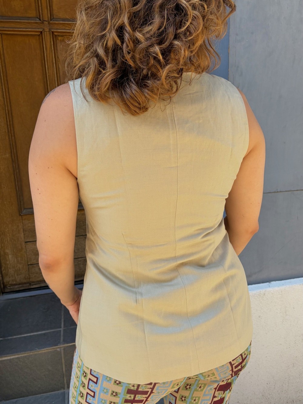 Gilet de costume femme en lin | Outlet Femme | Peonies Shop