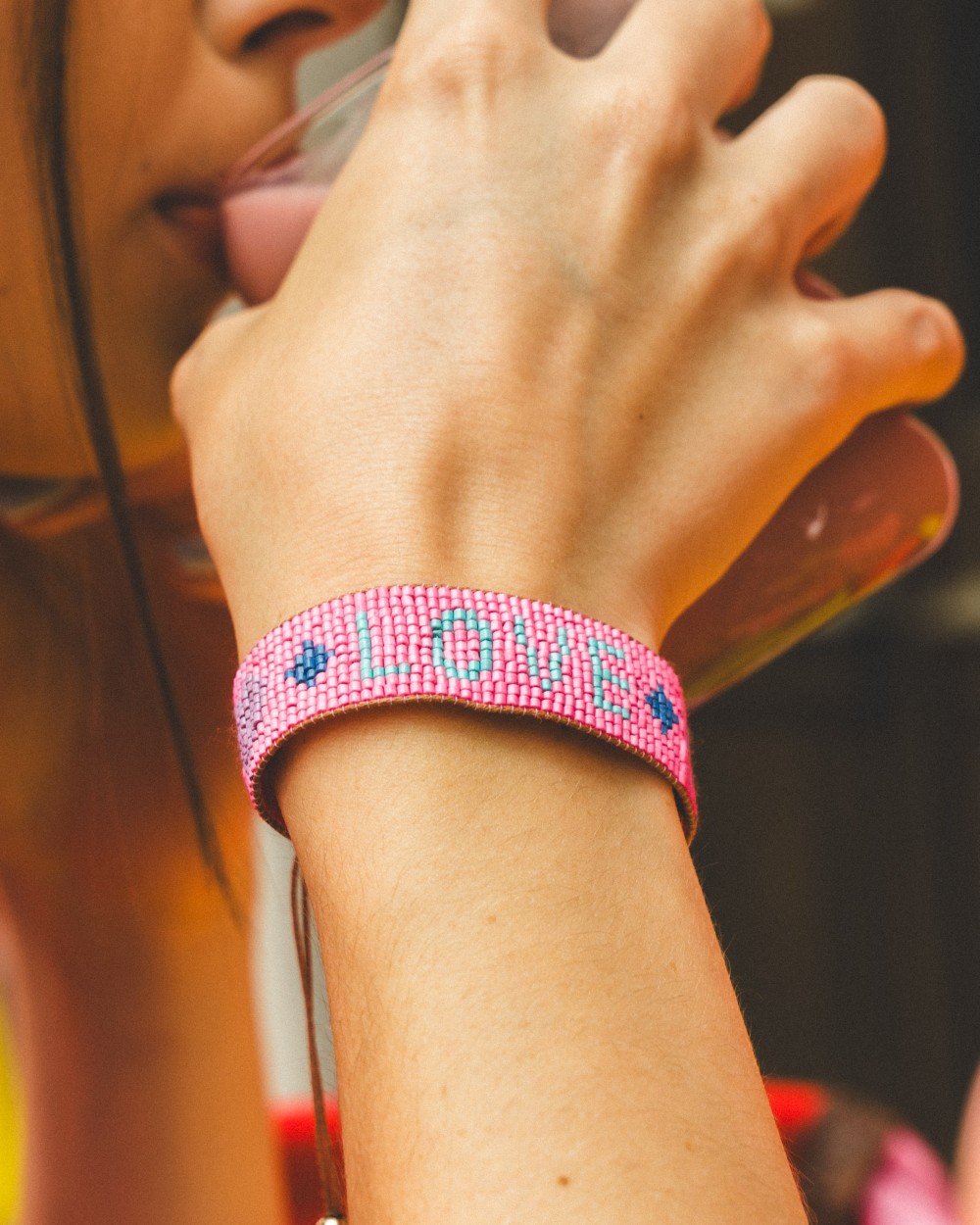 Bracelet macramé LOVE | Peonies Shop