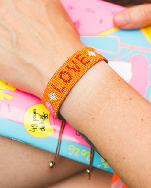 Bracelet macramé LOVE | Peonies Shop