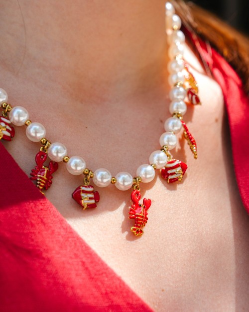 COLLIER PERLES HOMARD