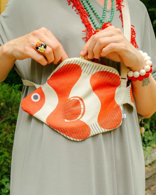 SAC POISSON CLOWN | sac bandoulière femme| Peonies Shop