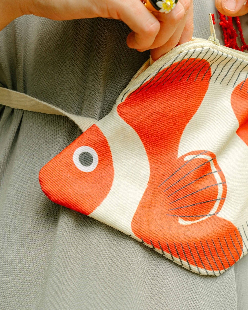 SAC POISSON CLOWN | sac bandoulière femme| Peonies Shop