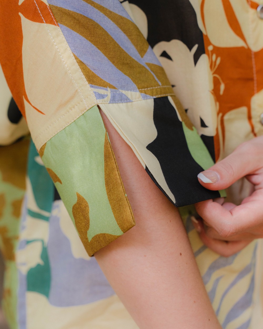 CHEMISE IRIS PATCHWORK