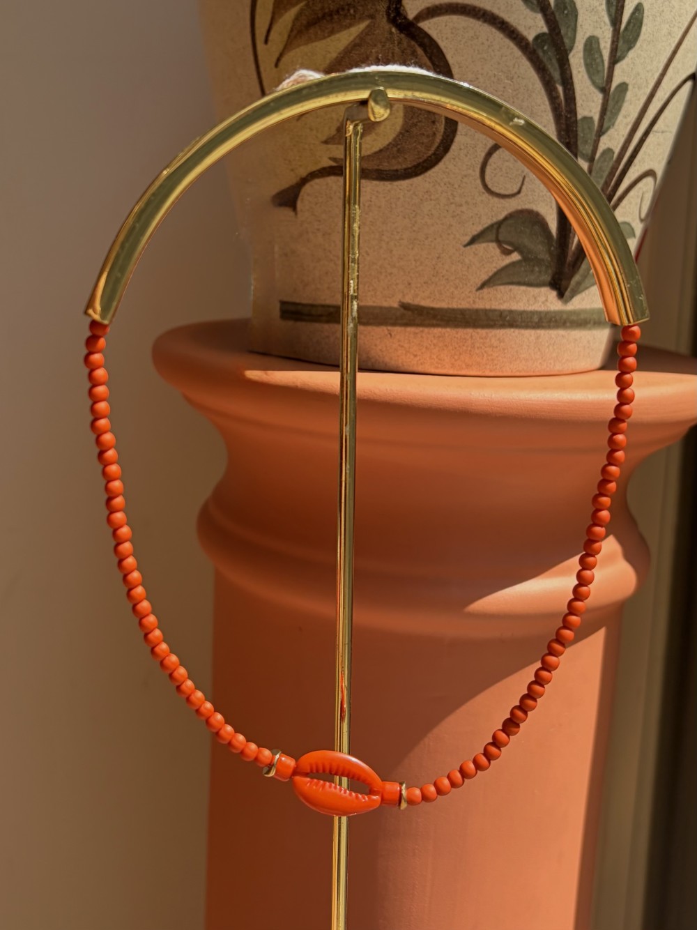 COLLIER PERLES COQUILLAGE | Bijou femme | Peonies Shop