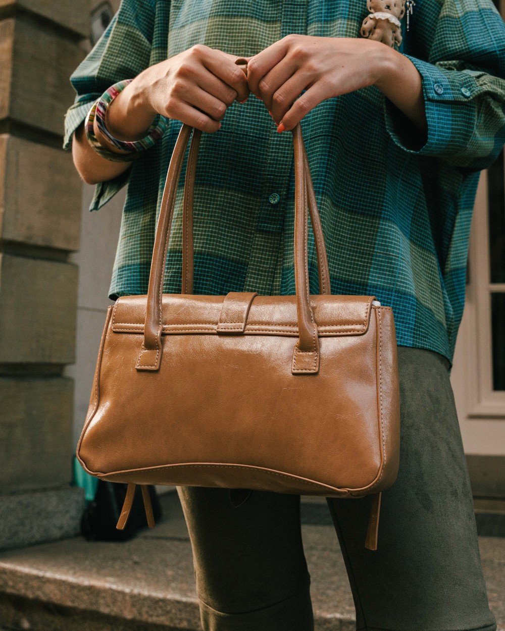 Sac porté épaule Calla effet cuir | Peonies Shop