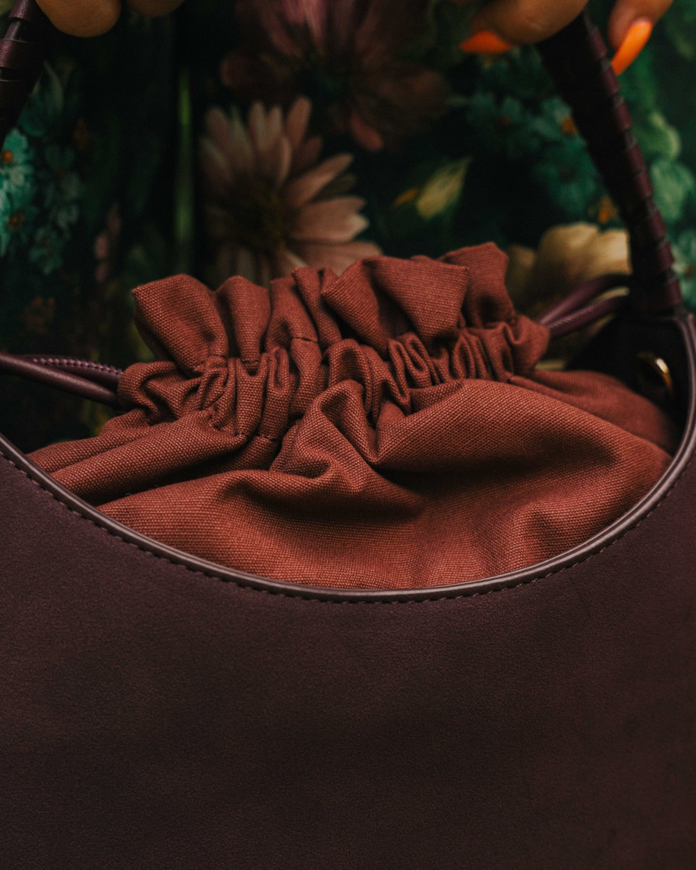 Sac Violette en cuir vegan | Peonies Shop