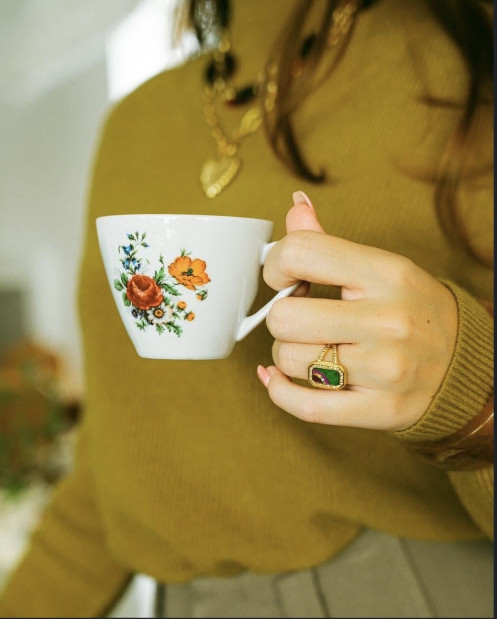 Bague chevalière en acier inoxydable | Peonies Shop