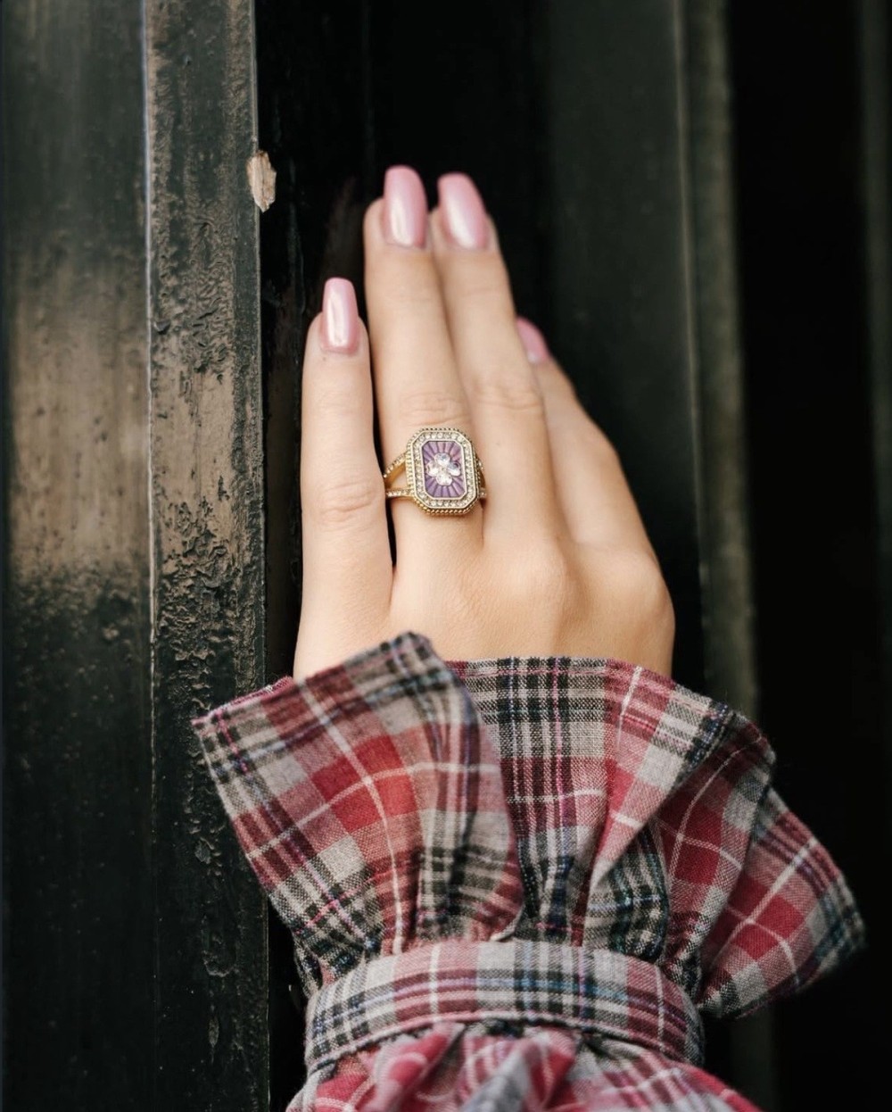 Bague chevalière en acier inoxydable | Peonies Shop
