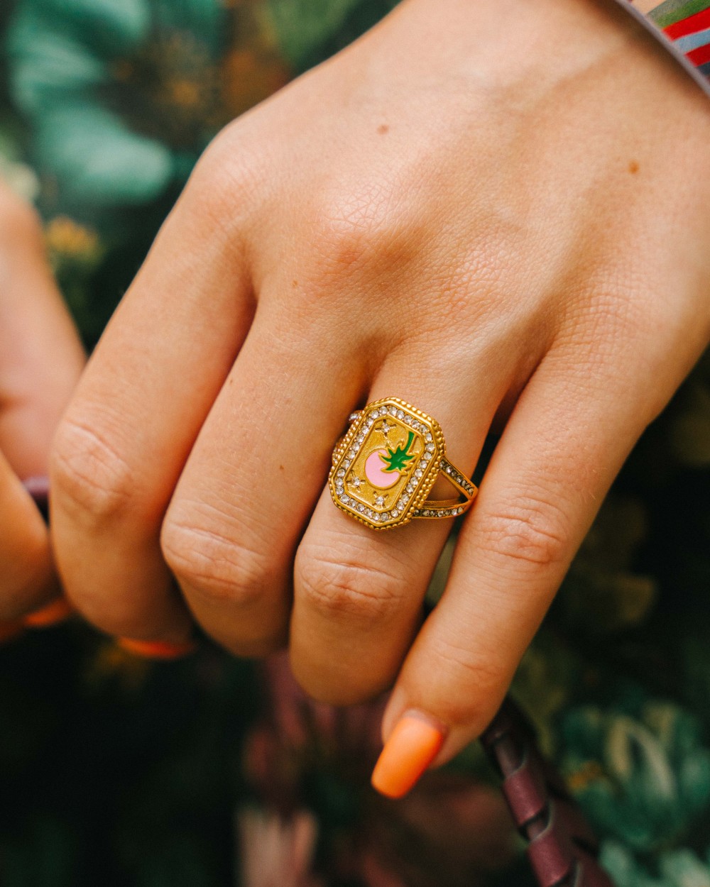 Bague chevalière en acier inoxydable | Peonies Shop