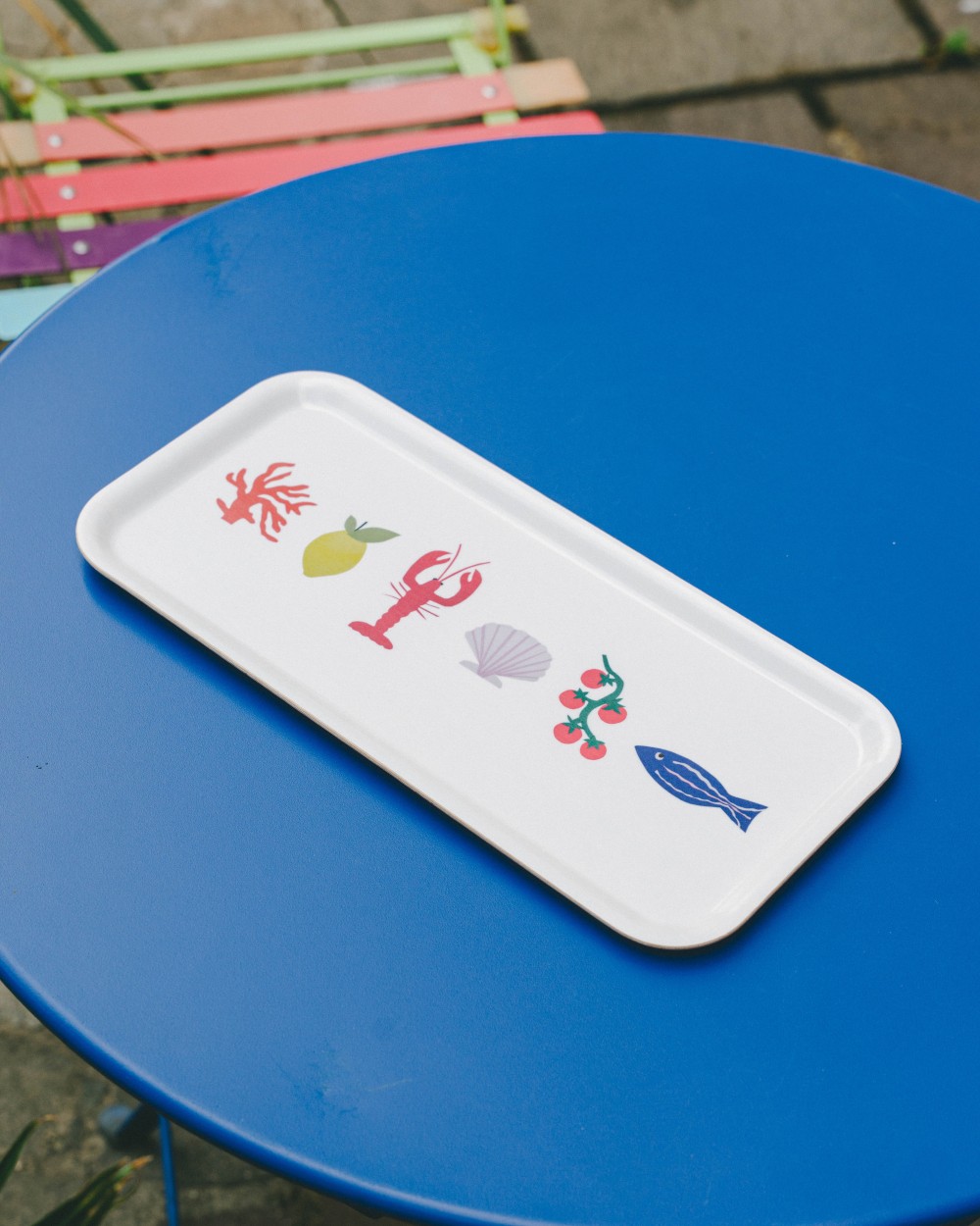 Plateau de service rectangulaire en bouleau | Peonies Shop