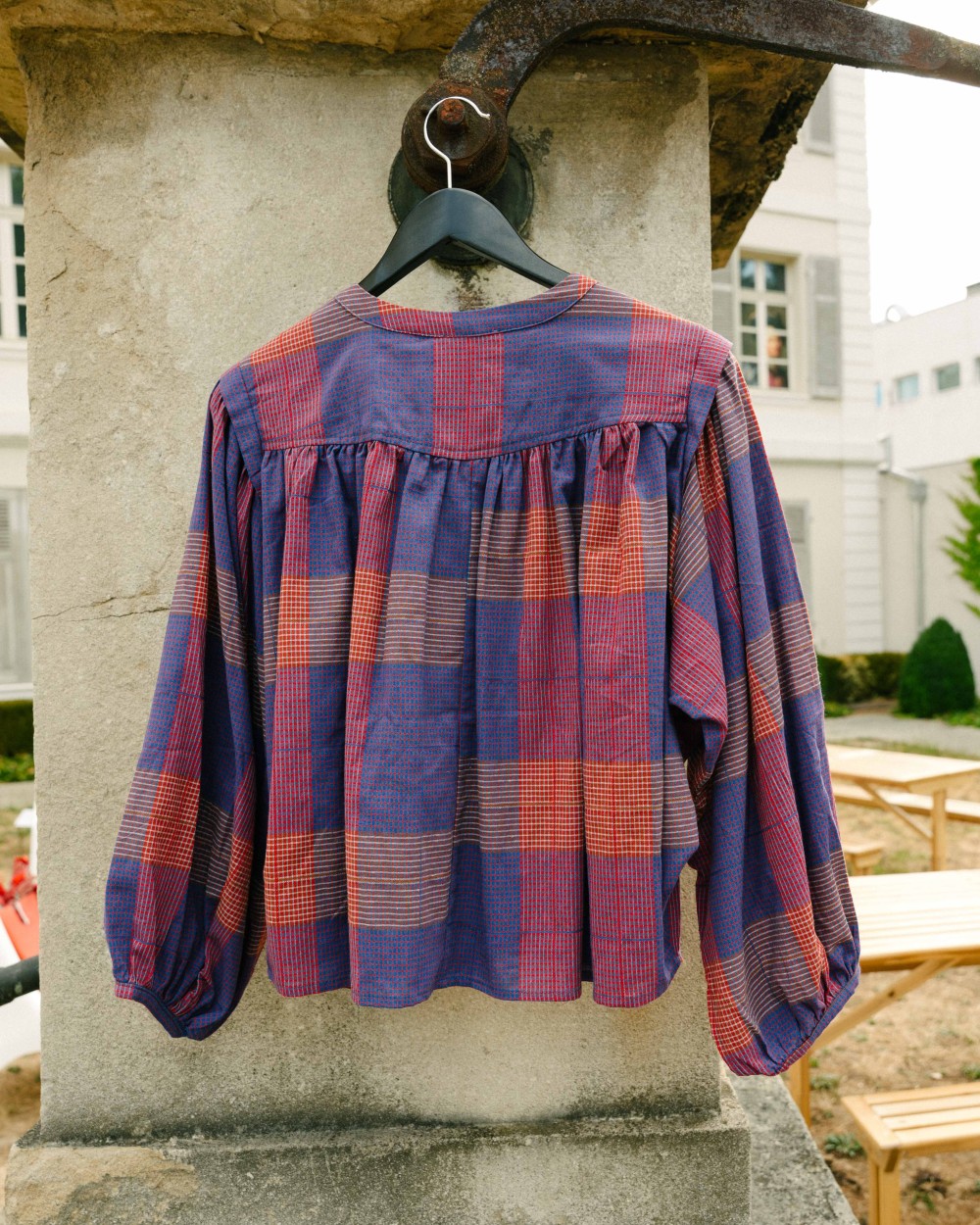 Blouse Janet à carreaux | 100% coton | Peonies Shop