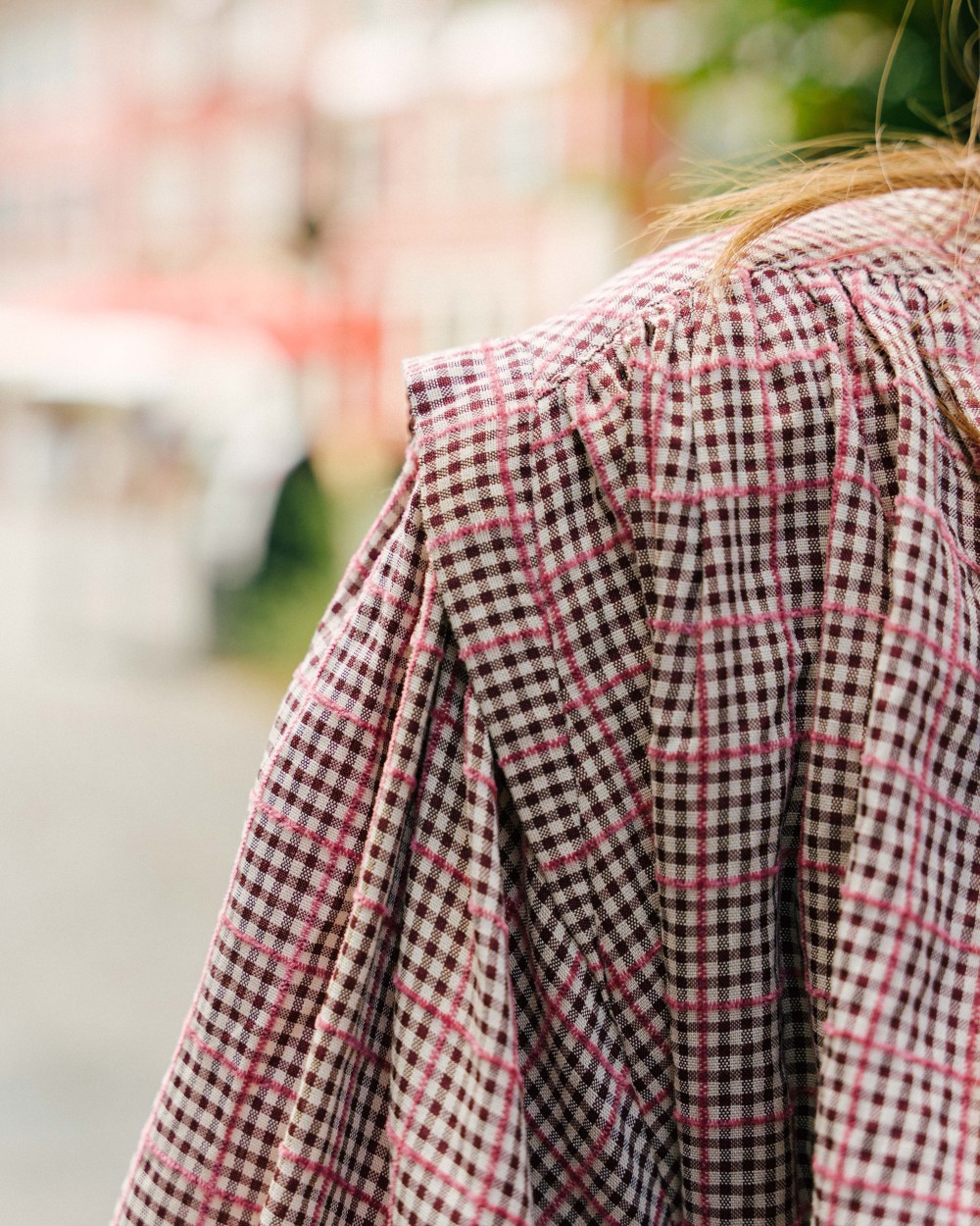 Blouse Janet à carreaux | 100% coton | Peonies Shop