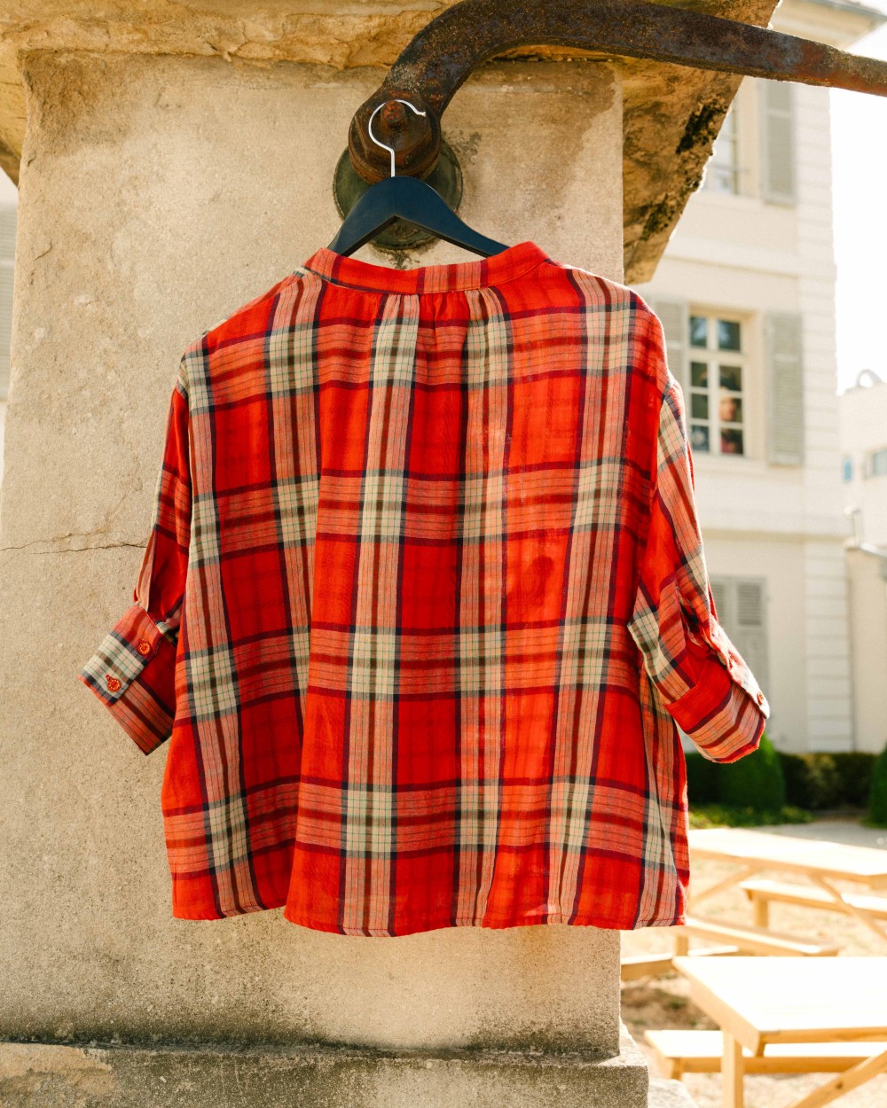 Blouse Simone à carreaux | Peonies Shop