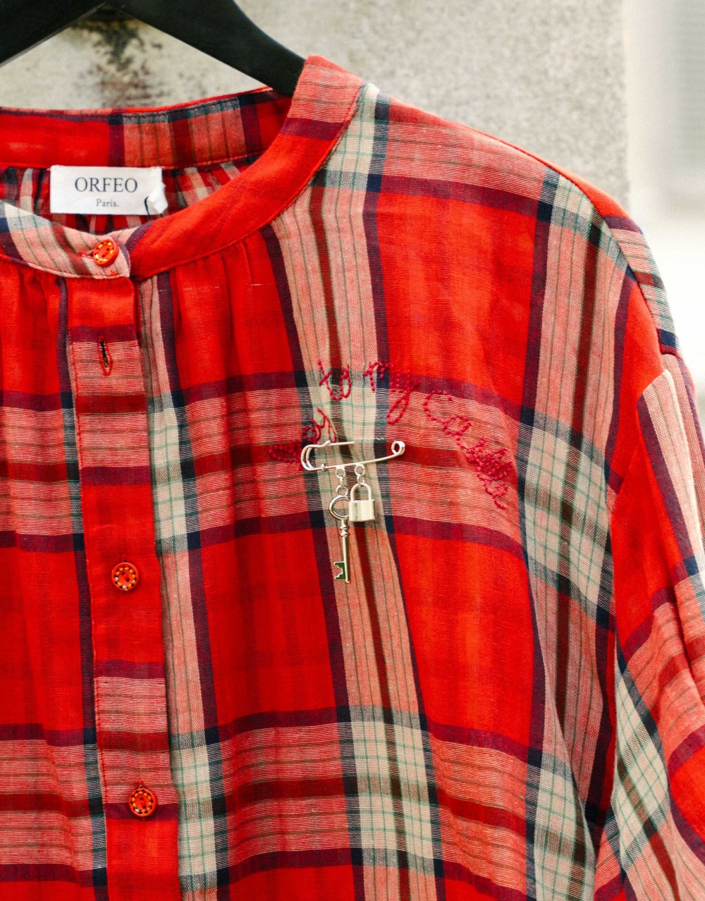 Blouse Simone à carreaux | Peonies Shop