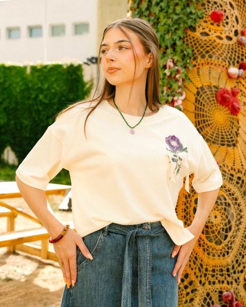 T-shirt Sohanne en coton | Peonies Shop