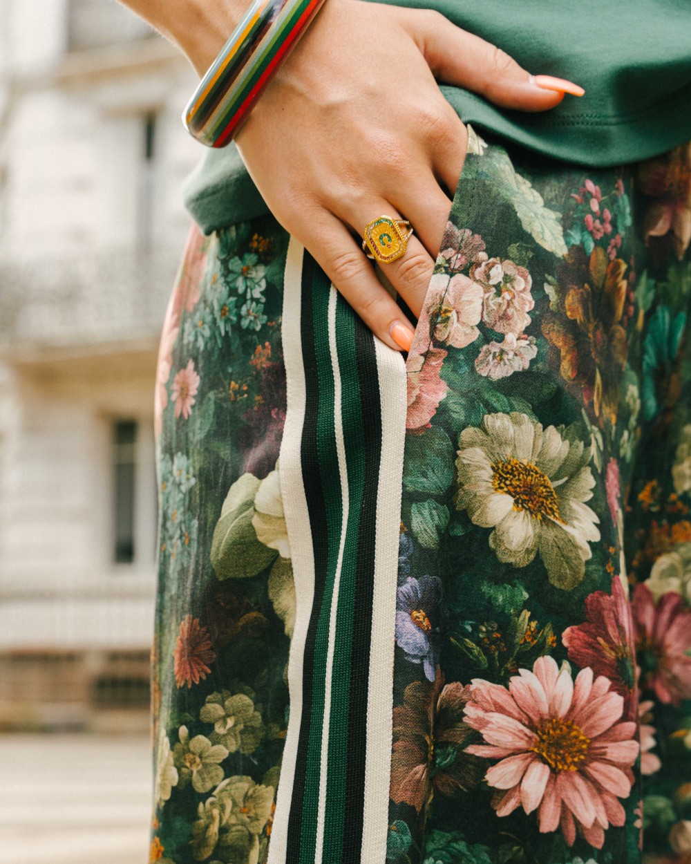 Pantalon Charlie imprimé floral | Peonies Shop