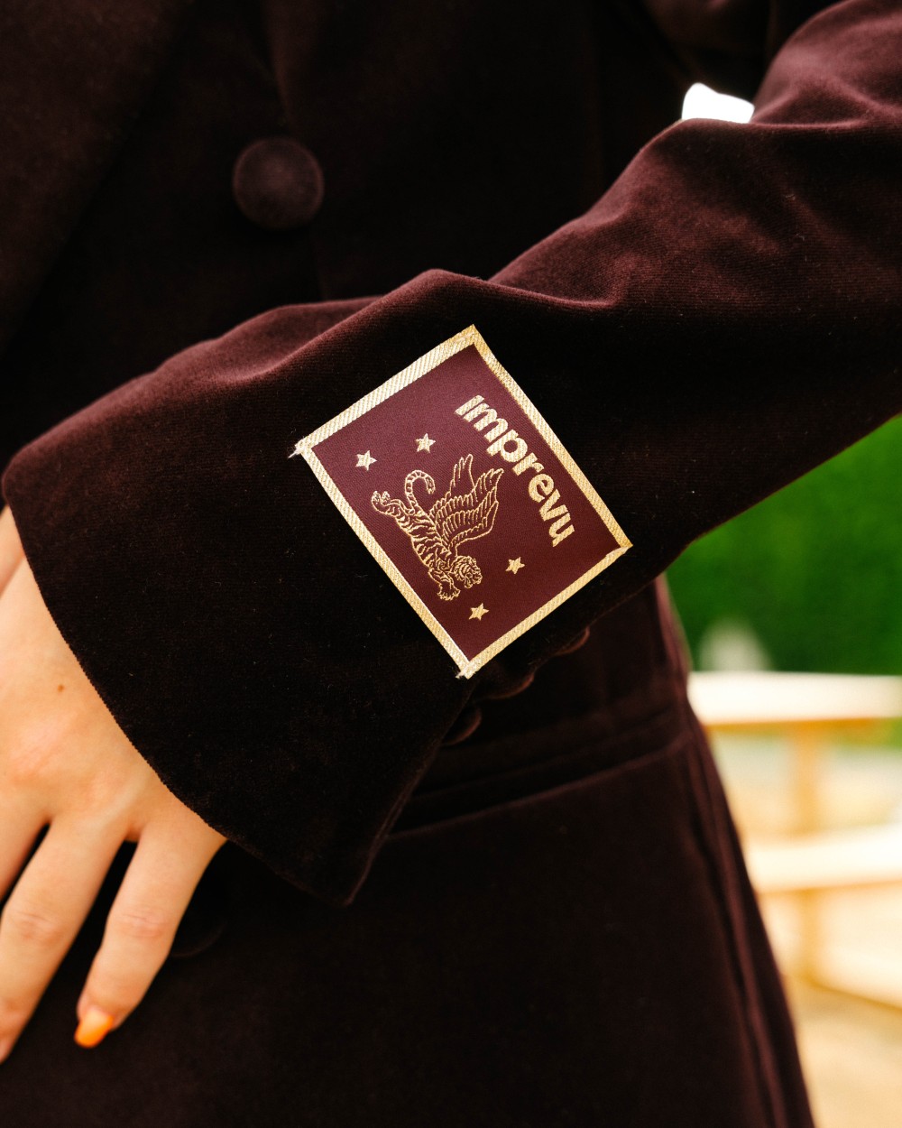 Blazer velours bordeaux | Peonies Shop