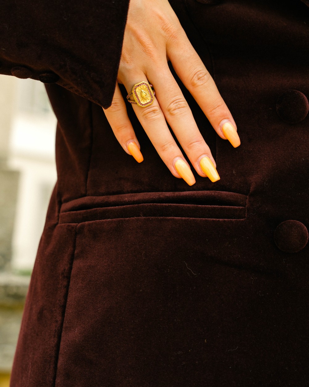 Blazer velours bordeaux | Peonies Shop